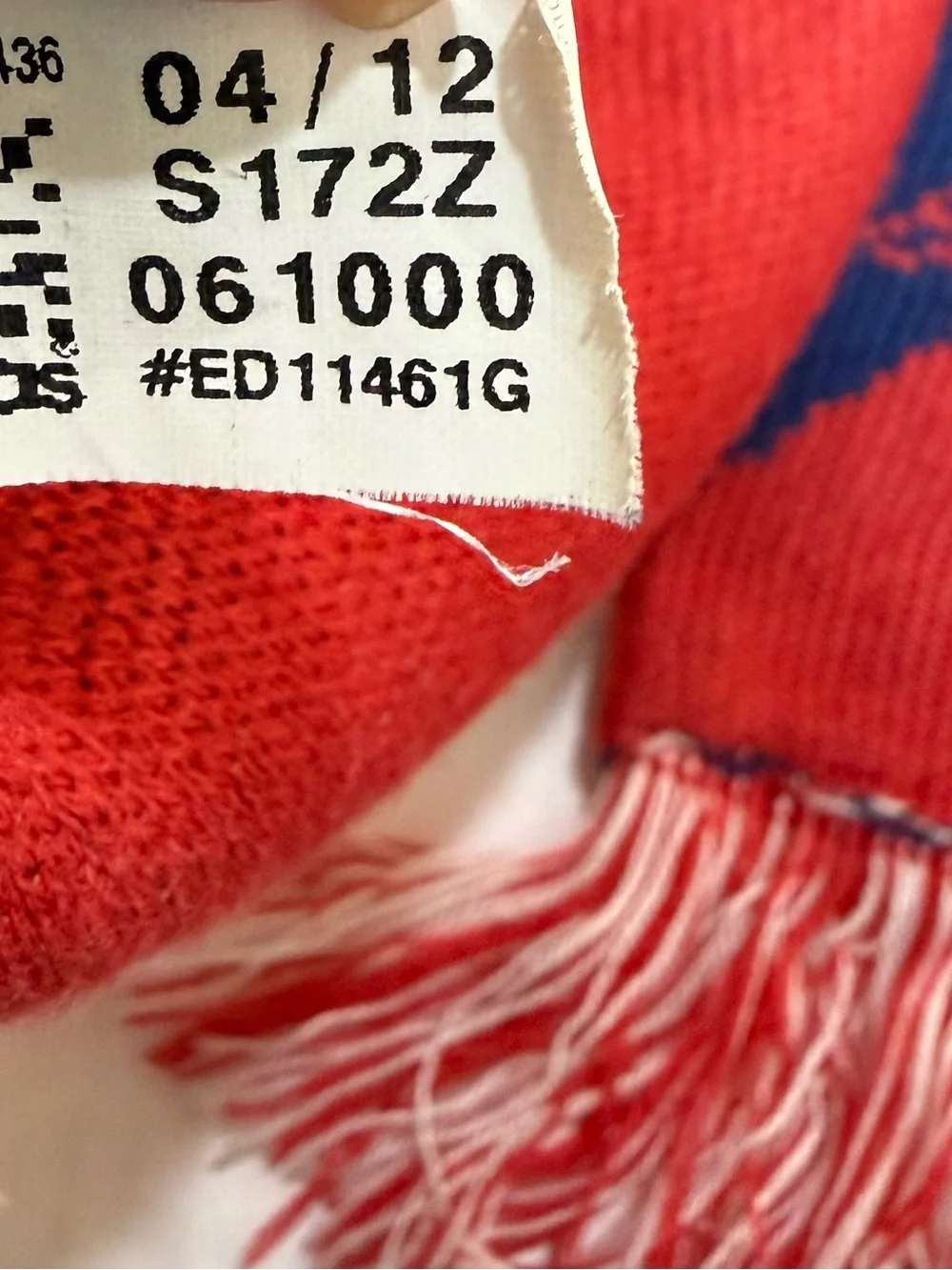 Adidas Reversible New York Red Bulls Red Fan Scarf Adult Unisex World Cup Retro